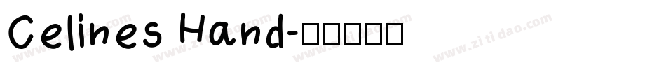 Celines Hand字体转换